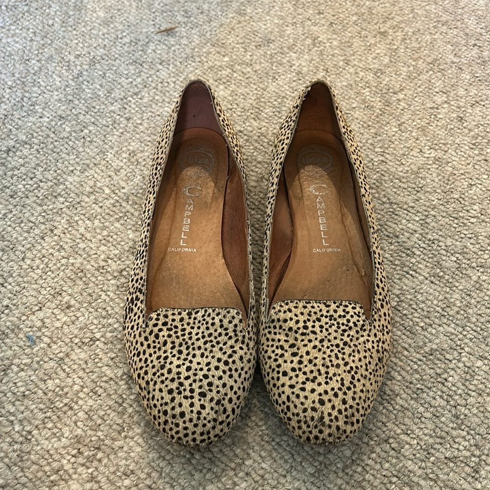 Animal print flats